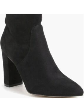Bodem Faux Suede‎ Block Heel Stretch Bootie Size 8